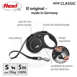 Correa Flexi New Classic S Cinta 5M Negro Precio: 15.49999957. SKU: S6100441