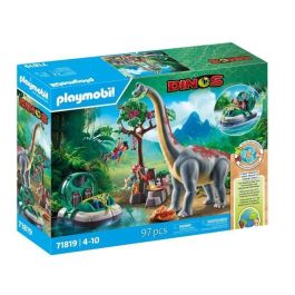 Playmobil 71819 Brachiosaurus, Exploradores, Aerodeslizador