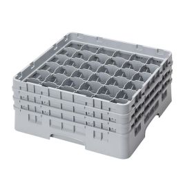 CAMBRO - 36S638-151 - Cesta de lavado 36 comp. 3 alturas - 7,2 cm Ø máx. - alt. máx. 17,6 cm - 50 x 50 x 22,5 cm - Gris claro Precio: 76.4999994. SKU: B18CSB68HH