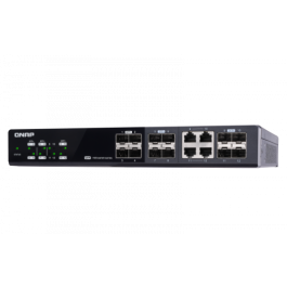 QNAP QSW-M1204-4C switch Gestionado 10G Ethernet (100/1000/10000) Negro