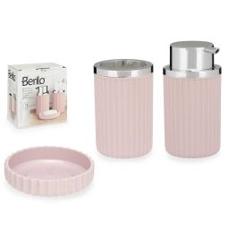 Set Baño 3 Pzs Rosa Berilo 10X16CM (12 Unidades) Precio: 56.99000054. SKU: B17BYLM5GK
