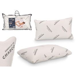 Giftdecor Almohada de Copos Viscoelástica con Carbono, Blanca, 40x70 cm, 15 cm de Alto, Relleno de Espuma de Poliuretano (6 Unidades) Precio: 77.50000027. SKU: B1GY9J7ZT3