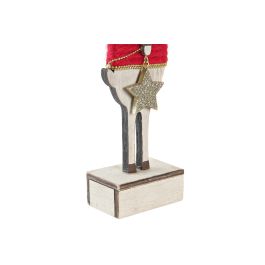 DKD Home Decor Figura Navidad Reno Fantasía con LED, MDF, Surtido Colores Rojo, Rosa, Blanco, Marrón, 4x29x9 cm, Pack 6 Unidades