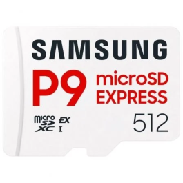 Samsung P9 Express 512GB microSD XC Clase 10 800MBs Tarjeta Memoria PCIe UHS-I V30 A1 Precio: 138.5000001. SKU: B15ZQVQJD3