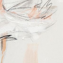 DKD Home Decor Cuadro Romantico Blanco Beige 3.7 x 100 x 80 cm (2 Unidades) Pintado a Mano Lienzo Pino Ballet