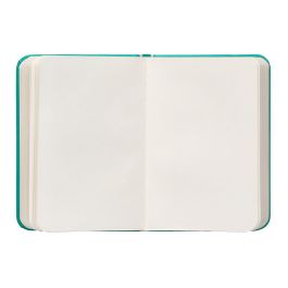 Cuaderno Con Gomilla Antartik Notes Tapa Dura A7 Hojas Lisas Turquesa 80 Hojas 80 gr Fsc