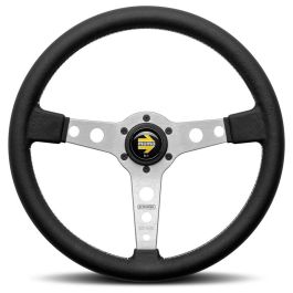 Momo MOMVPRO320SILBR Volante Original Prototipo Heritage Rally 320 mm Piel Negra Radio Gris Universal Competición Hecho en Italia