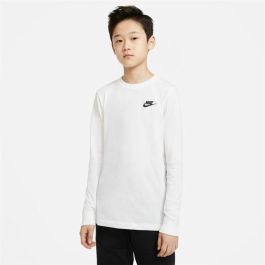 Camiseta de Manga Larga Niño Nike Sportswear Blanco XL