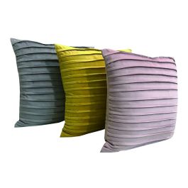 DKD Home Decor Cojin Scandi Gris Amarillo 45 x 45 x 10 cm (6 Unidades) Precio: 46.78999941. SKU: B1HT4XF79M