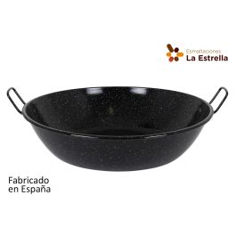 Paellera honda bordonada 60 cm - 30L Jaspeada, La Estrella (4 Unidades)