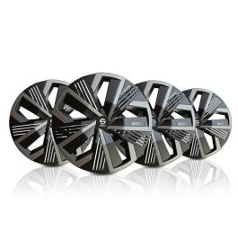 Sparco Tapacubos Nagoya Bicolor 15" Negro - Gris 4 Piezas Cs1 SPC1522BKGR