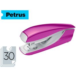 Grapadora Petrus Mod 635 Petrus Wow Purpura Metalizada Capacidad 30 Hojas