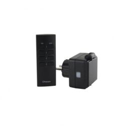 CHACON Set 3 mini enchufes exteriores On / Off - 3000W - FR + Mando a distancia