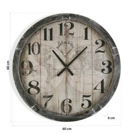 Reloj Pared Map World 76,5Cm Versa Reloj Pared Map World 76,5Cm Versa