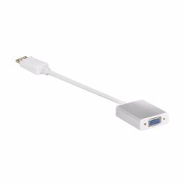 Club3D Adaptador DisplayPort a VGA Activo, Conector DisplayPort 1.1 a VGA, Máxima Resolución 1920x1200, Plug and Play, Negro