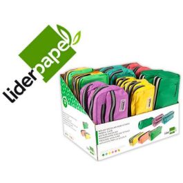 Bolso Escolar Portatodo Liderpapel Expositor De 12 Unidades Colores Y Modelos Surtidos