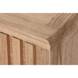 DKD Home Decor Mesa de Centro de Madera de Mindi Estilo Scandi Diseño Nórdico para Salón 110 cm Ancho x 60 cm Fondo x 45 cm Alto