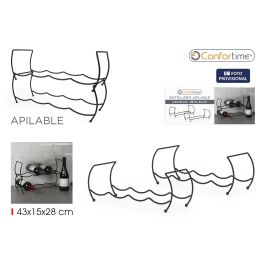 Confortime Botellero Metal Negro para 8 Botellas 44,5 cm Precio: 43.94999994. SKU: B16GEQWJGS