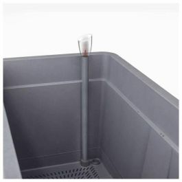 Deroma 9HP1ZSZ217 Jardinera Muret Cosmo con reserva de agua, ruedas, gris ceniza, 78 cm Deroma 9HP1ZSZ217 Jardinera Muret Cosmo con reserva de agua, ruedas, gris ceniza, 78 cm