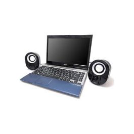 Equip Altavoces Estéreo 2.0 245333 Negro USB Jack 3.5mm para PC Portátil MP3 Potencia 6W RMS 3W Sonido de Calidad Alta Fidelidad Sin Distorsiones