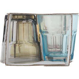 LAV Set 4 Vasos 305cc Aras Color 8.5 x 10 x 8.5 cm (6 Cajas)