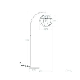 Longquan SKD-F1004 Lámpara de Pie de Diseño Moderno y Elegante, Aporta Personalidad | Casquillo E27 para Bombilla LED | Salón, Dormitorio, Comedor