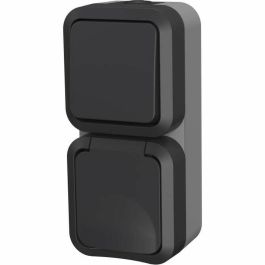 QUARX Interruptor doble + Toma vertical exterior vertical IP55 250V 16A Precio: 22.58999941. SKU: B1AELL38GR