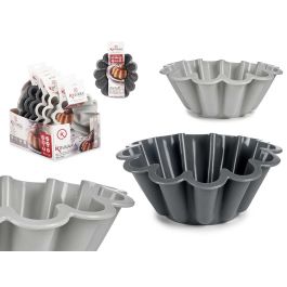 Molde de Silicona para Pastel Alto Kinvara 24.5x10x24.5 cm, Gris, 1500 ml (12 Unidades)