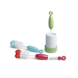 Suavinex Cepillo Limpiabiberón Dúo 2 en 1 para Limpieza Profunda de Biberones y Tetinas, Sin BPA