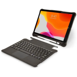 Port Designs Funda con Teclado y Panel Táctil FR para iPad 10.9 Gen 10 - MANCHESTER II - Negro