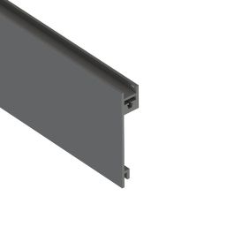 Herrajes Alk H59 Perfil Metálico Qube para Vidrio Acabado Antracita