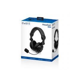 Ewent EW3564 Auriculares Estéreo Cubreorejas con Micrófono, Control de Volumen y Diseño Plegable