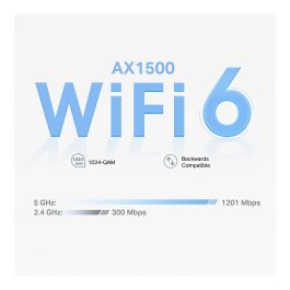 TP-Link Deco X1500 Sistema Mesh Wi-Fi 6 3-Pack, Punto de Acceso Doble Banda (2.4 GHz/5 GHz) 1500 Mbps, Color Blanco, 3 Unidades Incluidas