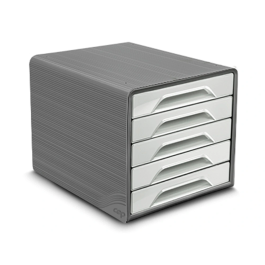 Cep Fichero Cajones Sobremesa Smoove 5 Cajones Gris 288x360x270 mm