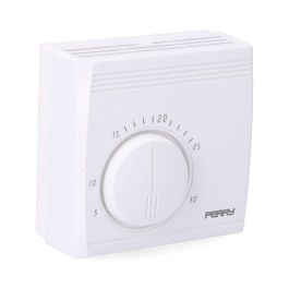 Perry Termostato Analógico Serie Teg Blanco Sin Luz Piloto - 230V
