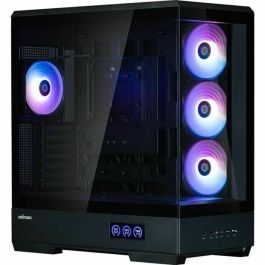 Zalman P50 DS Black Caja PC Midi Tower Negra ATX con Ventana de Vidrio Templado e Iluminación RGB