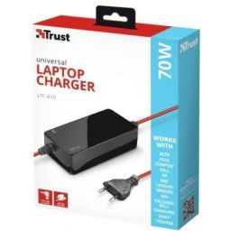 Cargador de Portátil Universal Trust LTC-670/ 70W/ Manual/ 6 Conectores/ Voltaje 15-20V