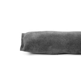 Gloria Mordedor de Piel Cuero Vuelto para Perros, Juguete de Recompensa y Adiestramiento, 15 cm Gris con Asa de Sujeción