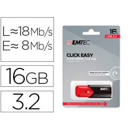 Memoria Emtec Usb 3.2 cLick Easy 16 grb Rojo Precio: 7.88999981. SKU: B1AZEBSLH3