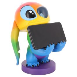 Cable Guy Soporte de 20cm Rainbow Stitch Disney para Mando y Móvil Compatible PlayStation 5 DualSense, Xbox Series S/X y iPhones