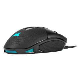 Corsair Nightsword RGB - Ratón Gaming Óptico, 18000 DPI, Personalizable, Peso Ajustable, 8 Botones Programables, Negro - Para Mano Derecha