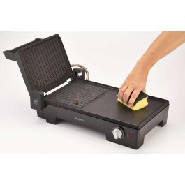 Ariete 1916 Grill Eléctrico 3 en 1 Multifunción | Plancha y Parrilla para Bocadillos y Carne | Apertura 180º | Placas Antiadherentes