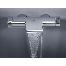 GROHE 34174001 Mezclador Termostático Baño/Ducha 1/2 Grohtherm 2000 Montaje Mural Expuesto Cromado StarLight CoolTouch SafeStop