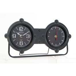 DKD Home Decor Reloj Sobremesa Vintage Negro Dorado Hierro Cristal 7 x 20 x 38 cm Precio: 16.4802. SKU: S3026690