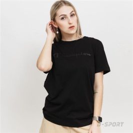 Camiseta de Manga Corta Mujer Champion Negro XS