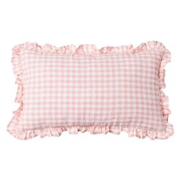 Cojín Cuadros Rosa Algodón 50 X 30 cm Precio: 17.9685. SKU: B13QVVL2A5