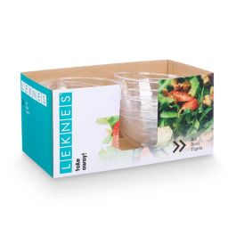 Bol Redondo Grande Transparente 3,5 L Leknes 25X12CM (24 Unidades) Bol Redondo Grande Transparente 3,5 L Leknes 25X12CM (24 Unidades)