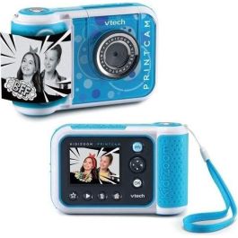 VTech Kidizoom Print Cam VT80549175 - Cámara Digital Instantánea para Niños - Azul