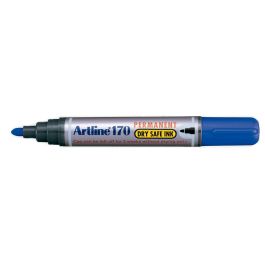 Rotulador Artline Marcador Permanente 170 Azul Punta Redonda 2 mm Antisecado 12 unidades