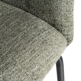 Silla Verde Tejido-Metal Salón 60,50 X 55 X 78,50 cm